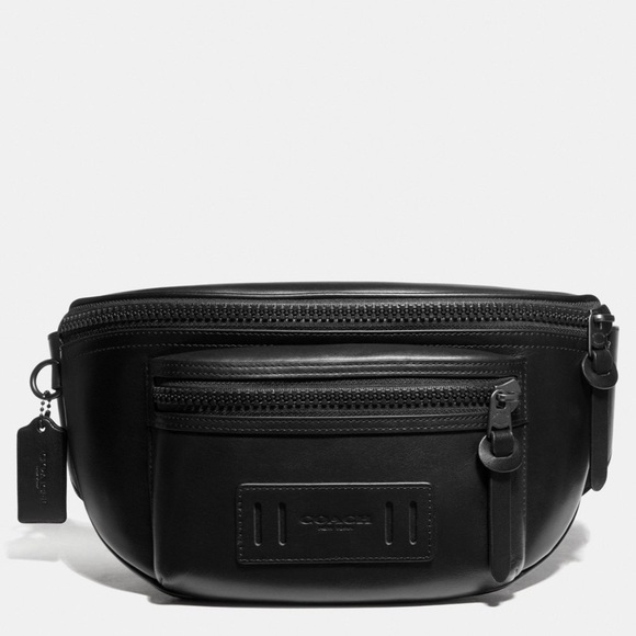 NWT Authentic Coach Leather Terrain Belt Bag - Picture 1 of 7